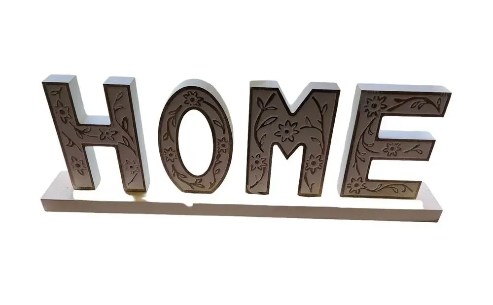 Farmhouse Decor Rustic Wood Home Sign Decor for Wall Cutout
